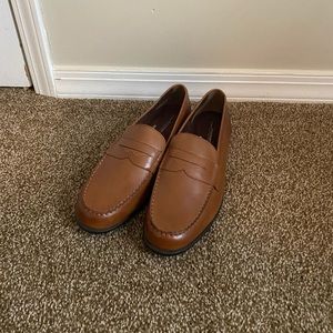 Rockport Brown Leather Loafers Size 15
